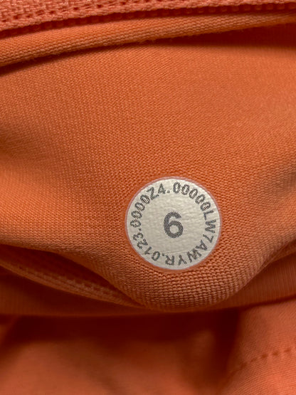 Lululemon Speed Up Low-Rise Lined Short 2.5" Size 6 Sunny Coral