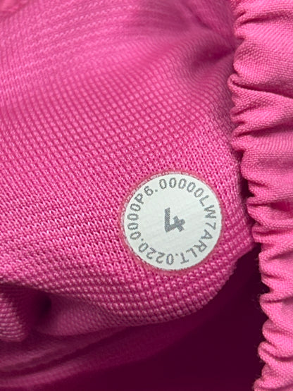Lululemon Hotty Hot Short II Long 4" Size 4 Dark Prism Pink