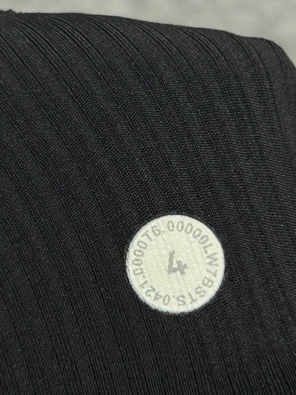Lululemon Base Pace High-Rise Short 8" Ribbed Nulux Size 4 Black