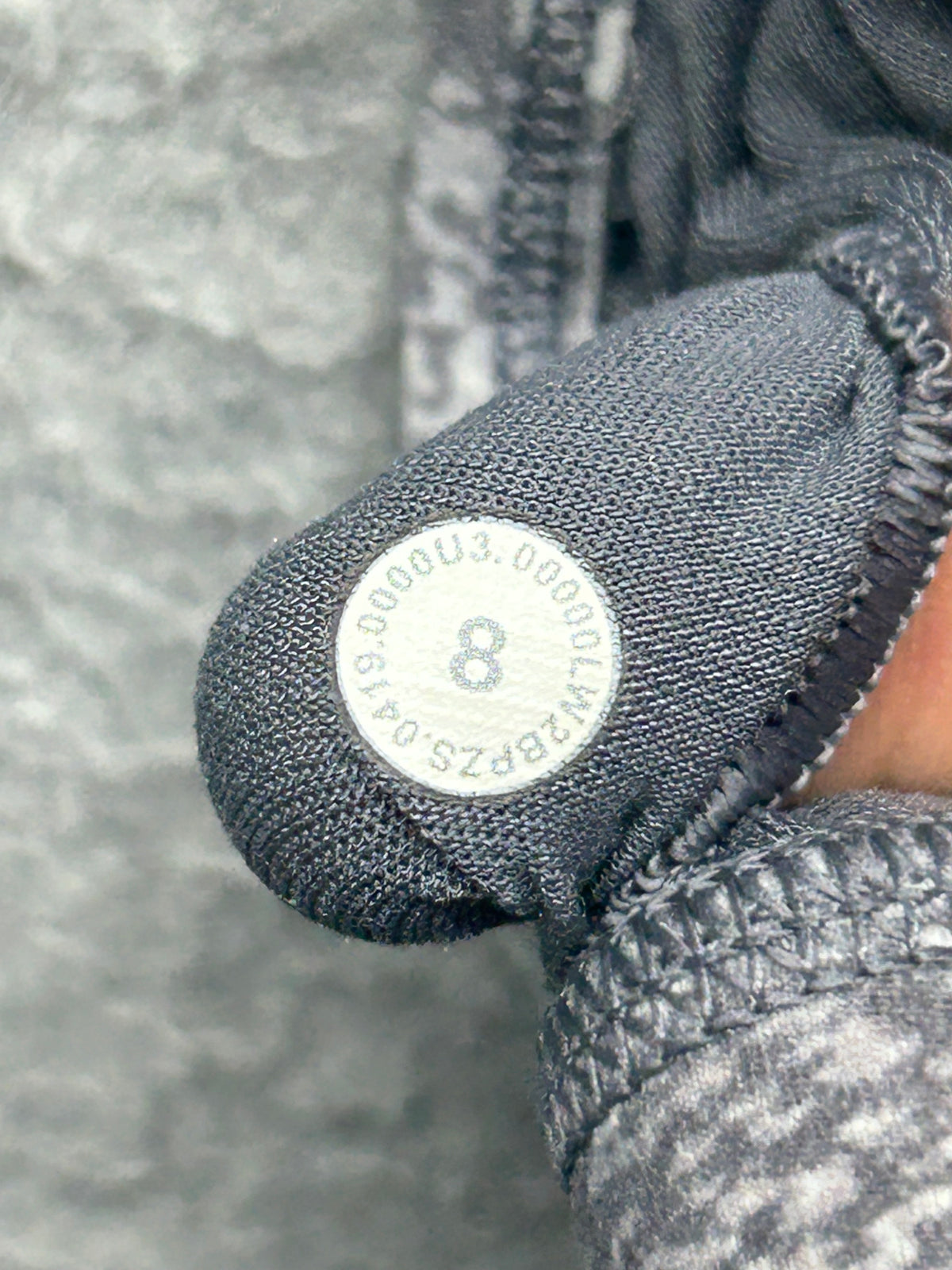 Lululemon Flow Y Bra Nulu Size 8 Frozen Vista Alpine White Multi