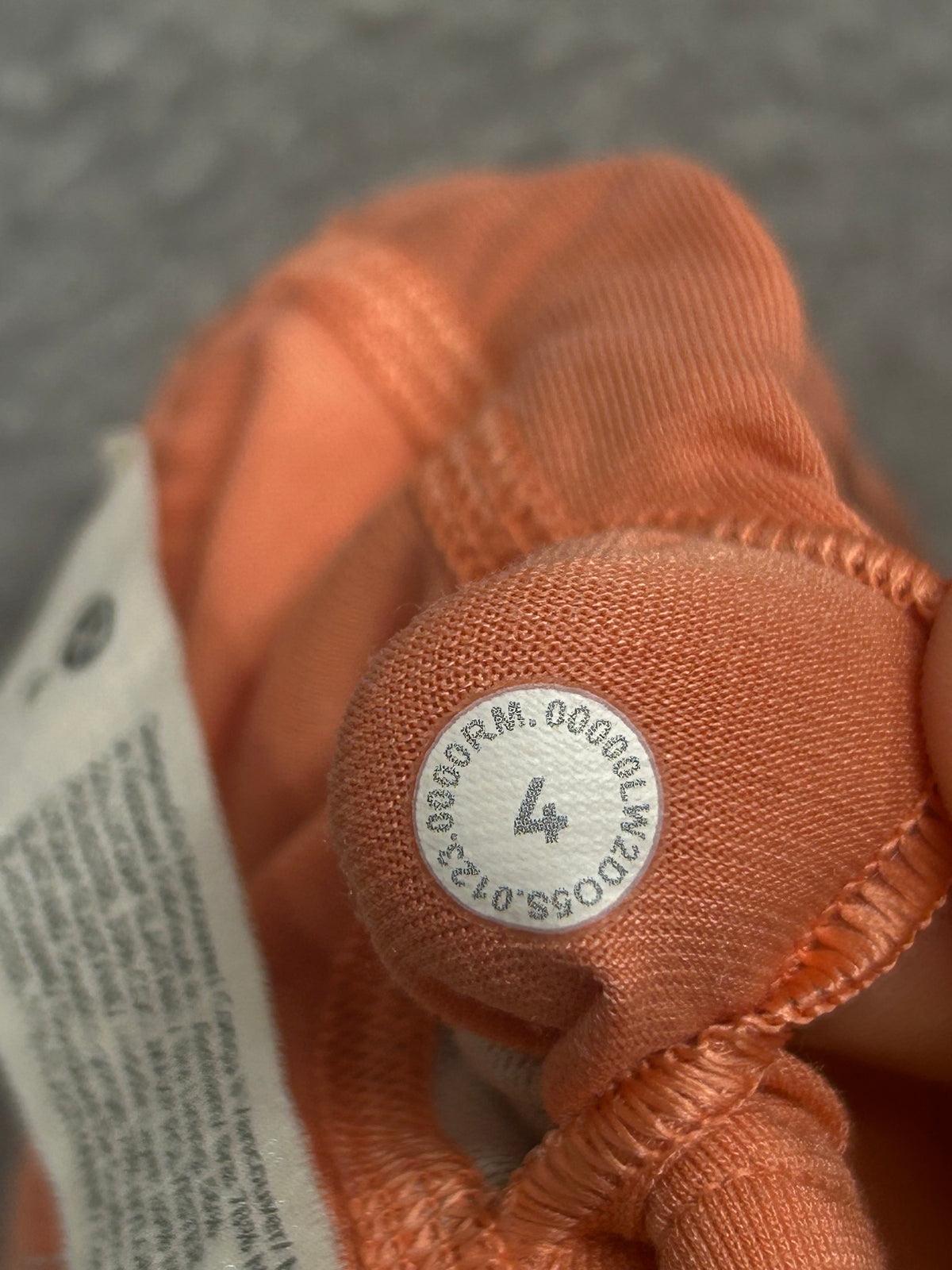 Lululemon Ribbed Nulu Asymmetrical Yoga Bra Size 4 Sunny Coral