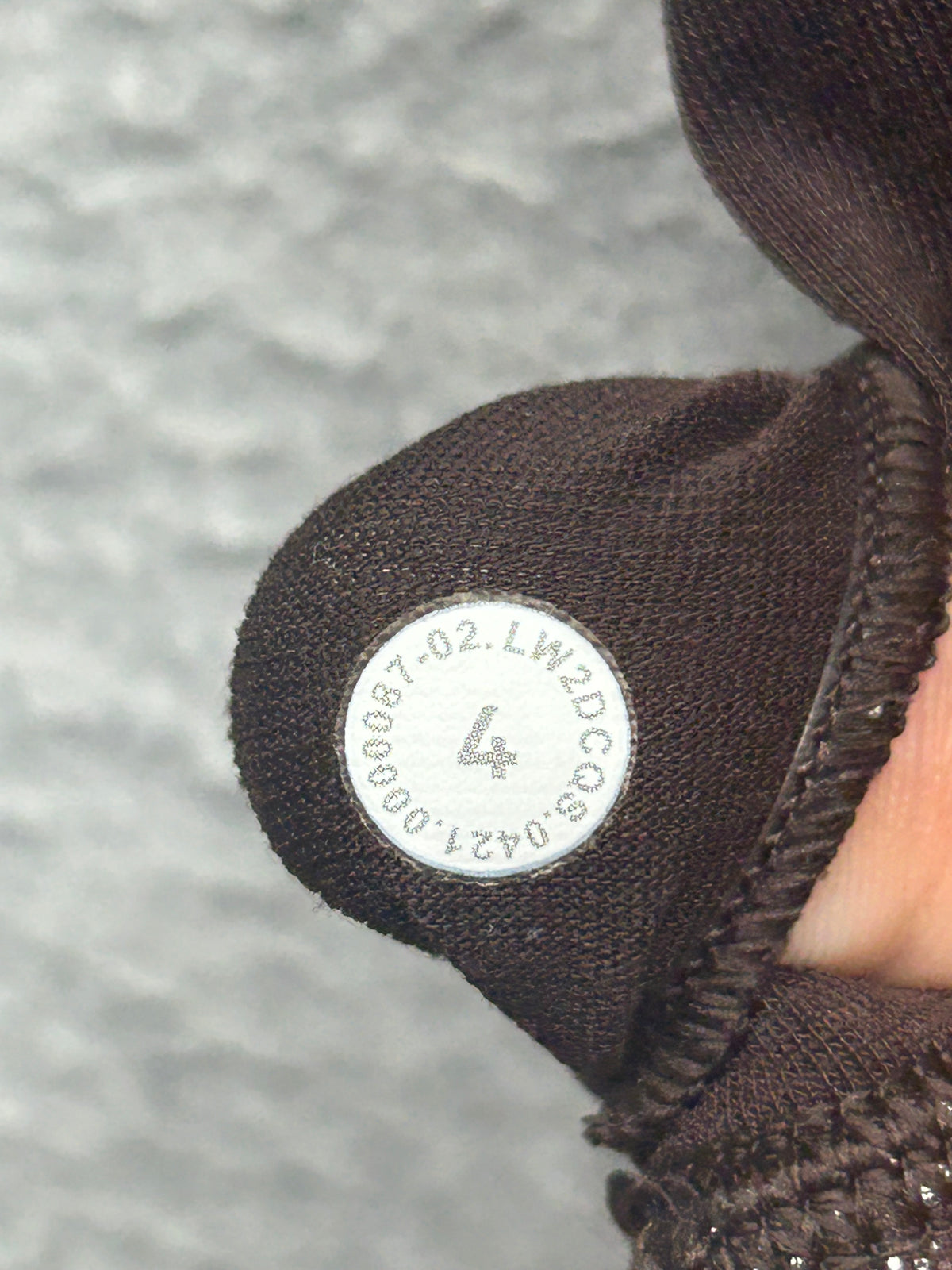 Lululemon Flow Y Nulu Bra Shine Size 4 Radiate Foil Print French Press