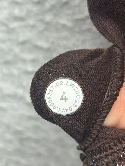 Lululemon Flow Y Nulu Bra Shine Size 4 Radiate Foil Print French Press