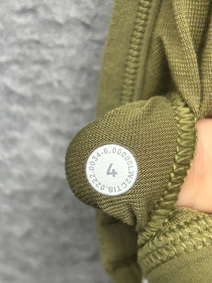 Lululemon Flow Y Nulu Bra Size 4 Bronze Green