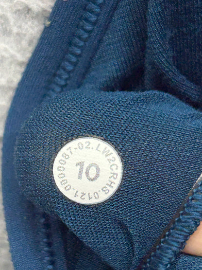 Lululemon Flow Y Bra Nulu Size 10 Blue Twill