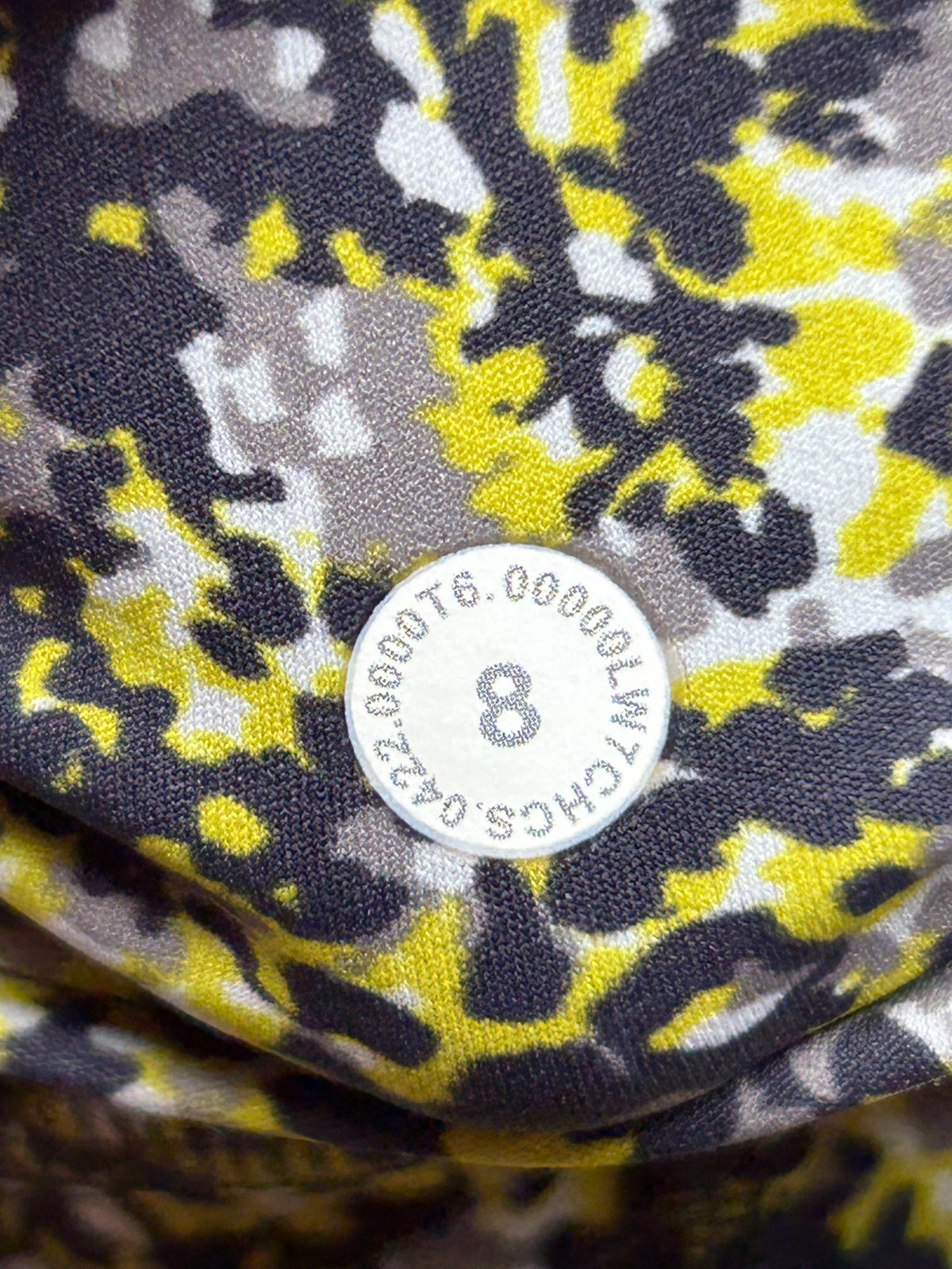 Lululemon Fast and Free Short 6" Size 8 Floral Yellow