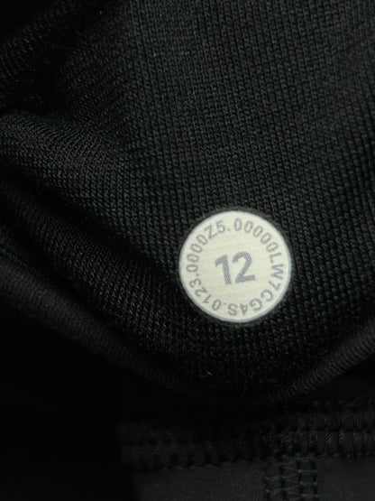 Lululemon Wunder Train High-Rise Short with Pockets 8" Size 12 Black