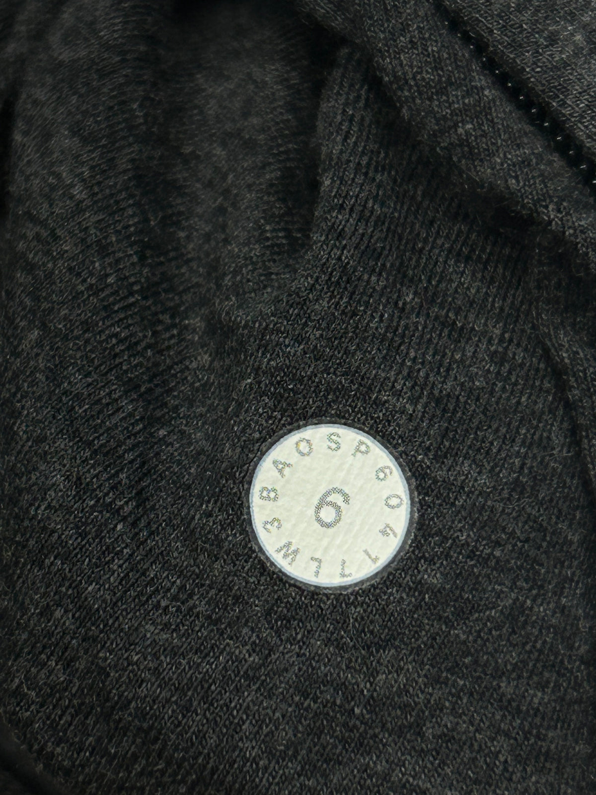 Lululemon Twisted & Tucked Long Sleeve Size 6 Heathered Mod Black