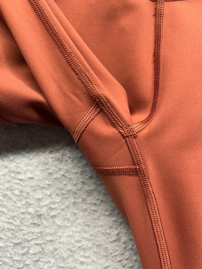 Lululemon Invigorate High-Rise Tight 25" Size 0 Dark Terracotta