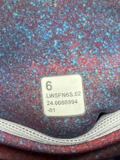 Lululemon Fast and Free High-Rise Tight 25” Pockets Updated Size 6 Hazy Afterglow Multi