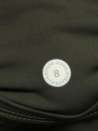 Lululemon Fast and Free Tight II 25" Non-Reflective Nulux Size 8 Dark Olive