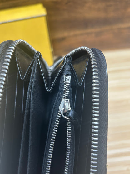 Fendi Zucca Zip Long Wallet