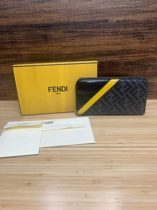 Fendi Zucca Zip Long Wallet