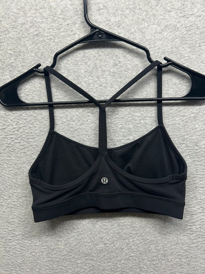 Lululemon Flow Y Bra Nulu Size 6 Black