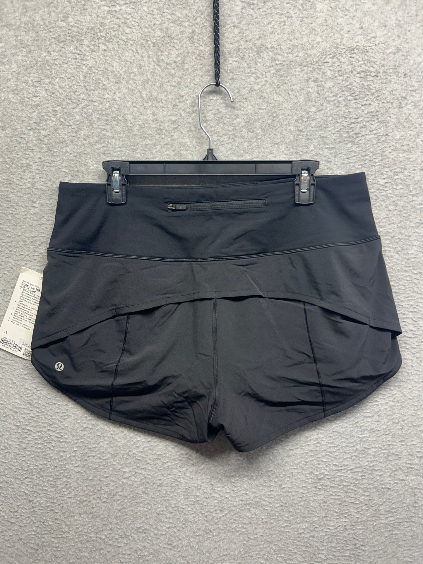 Lululemon Speed Up Short 2.5" Lined Size 12 Black