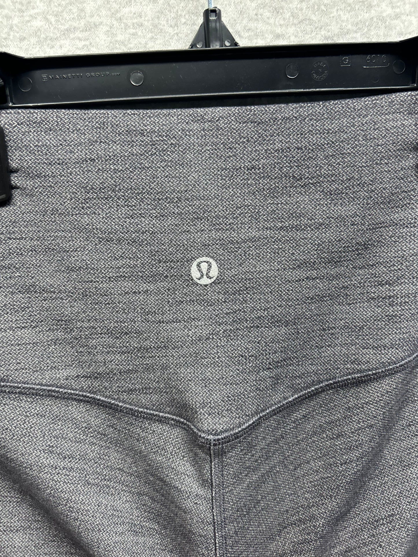 Lululemon Align Pant II 25" Size 4 Mini Heathered Herringbone Gray