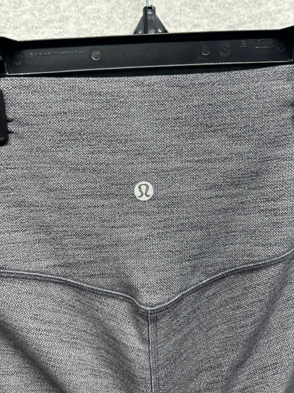 Lululemon Align Pant II 25" Size 4 Mini Heathered Herringbone Gray