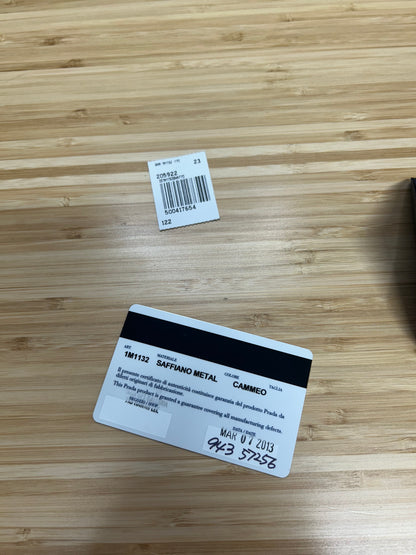 Prada Saffiano Leather Long Wallet