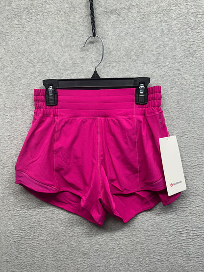 Lululemon Hotty Hot High-Rise Lined Short 2.5" Pink Flare