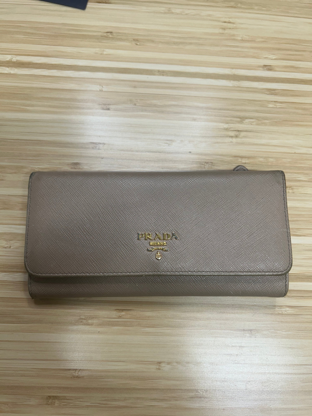 Prada Saffiano Leather Long Wallet