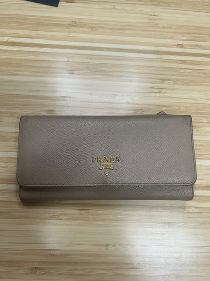 Prada Saffiano Leather Long Wallet