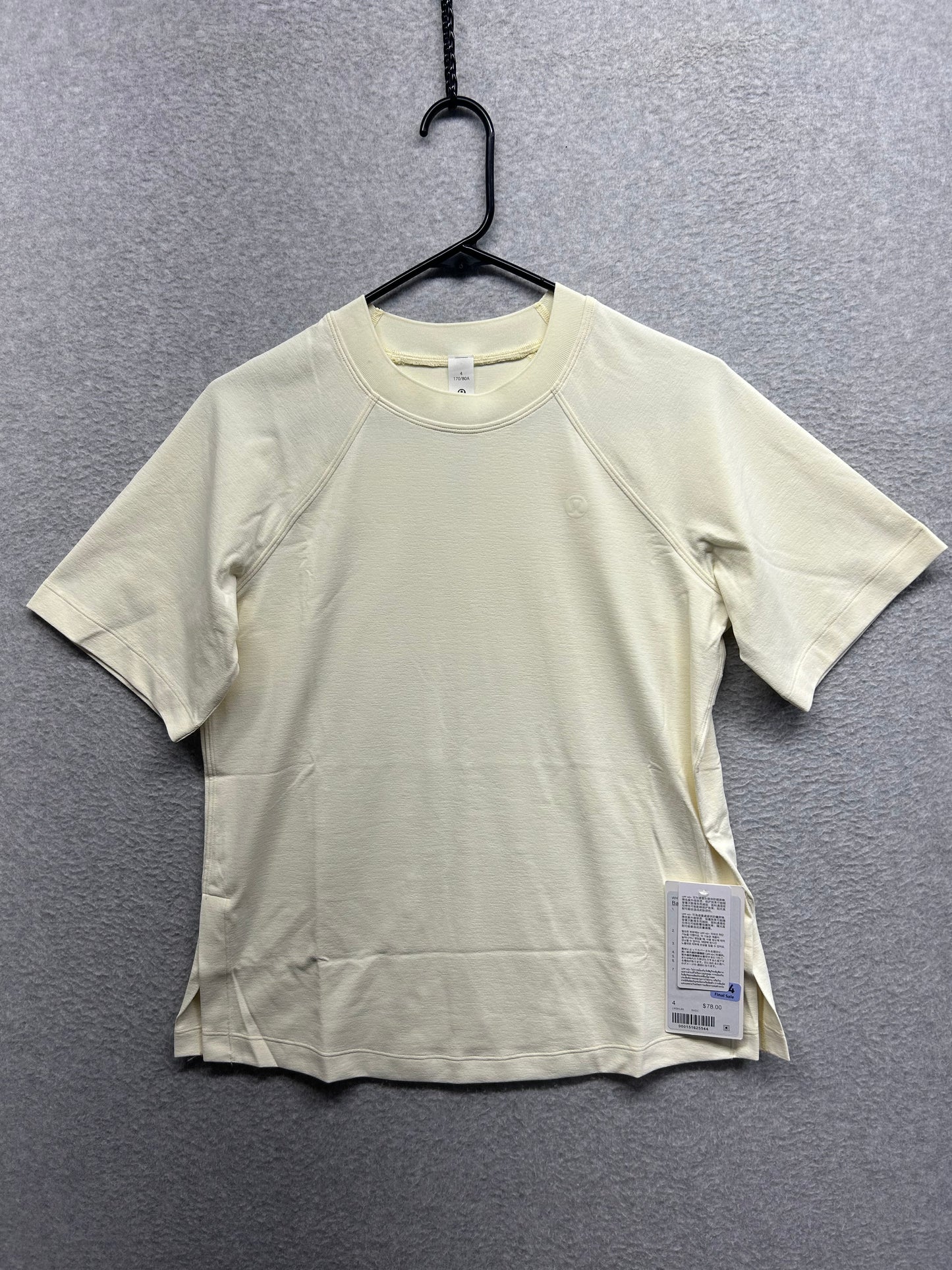 Lululemon Back Vent T-Shirt Size 4 Sundance Yellow