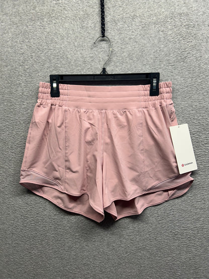 Lululemon Hotty Hot High-Rise Lined Short 4" Size 8 Pink Haze
