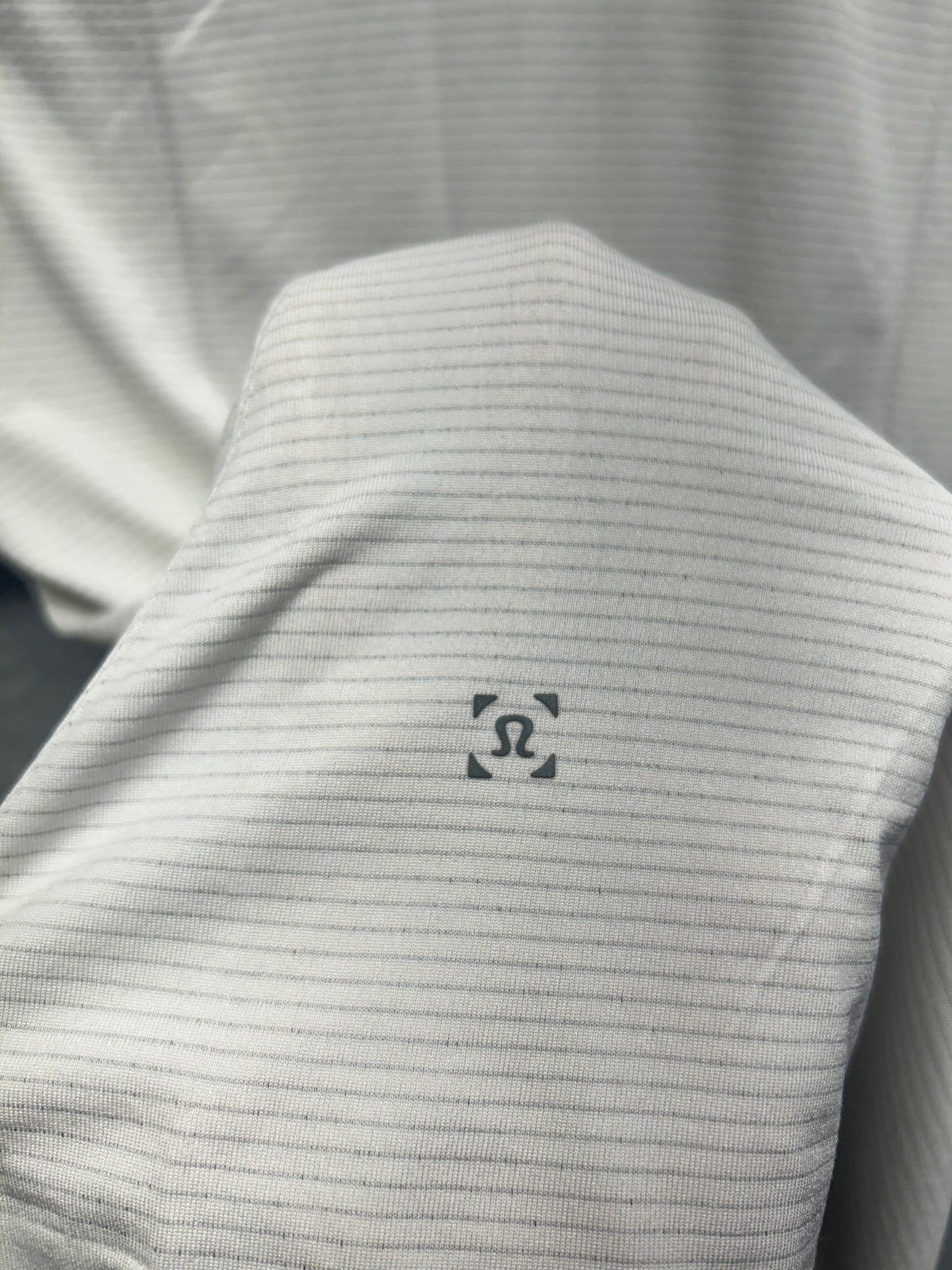 Lululemon Metal Vent Tech Short Sleeve Polo 2.0 Mens Size Small White