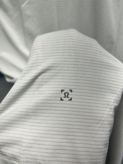 Lululemon Metal Vent Tech Short Sleeve Polo 2.0 Mens Size Small White