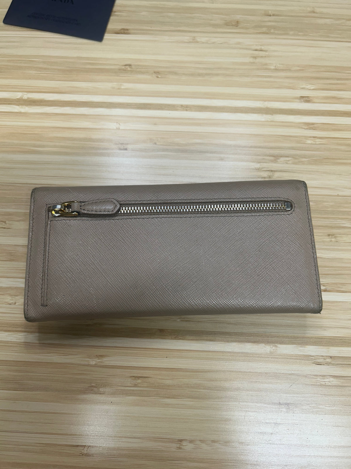 Prada Saffiano Leather Long Wallet