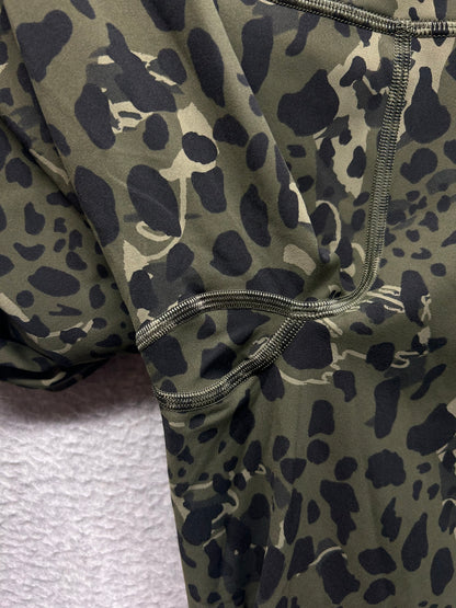 Lululemon Base Pace High-Rise Tight 28" Size 14 Intertwined Camo Medium Olive Multi