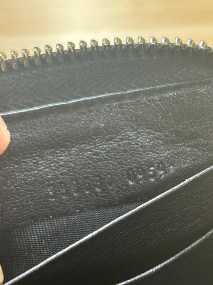 Gucci Guccissima Round Zipper Long Wallet