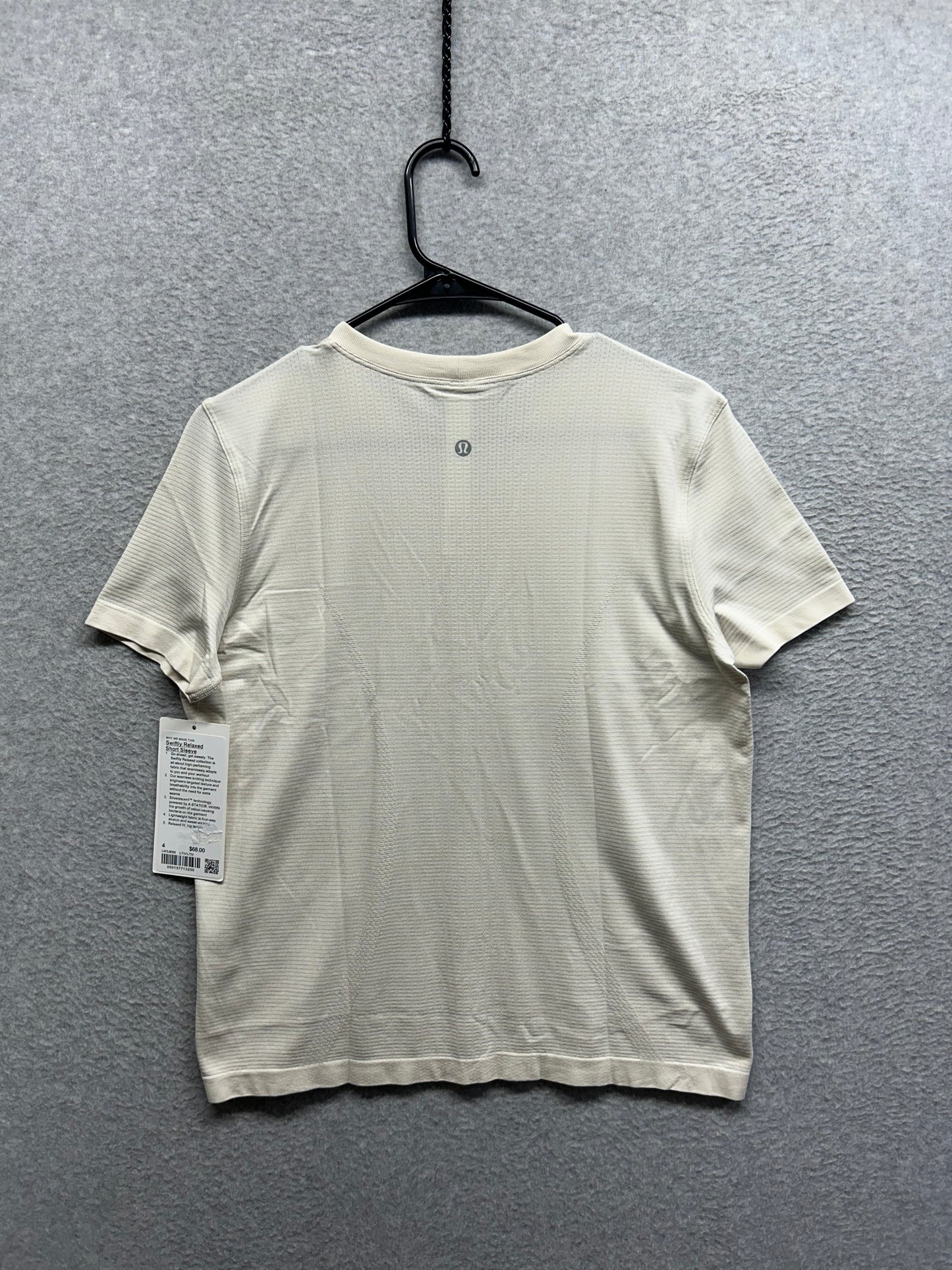 Lululemon Swiftly Relaxed Short-Sleeve Shirt Size 4 Light Ivory