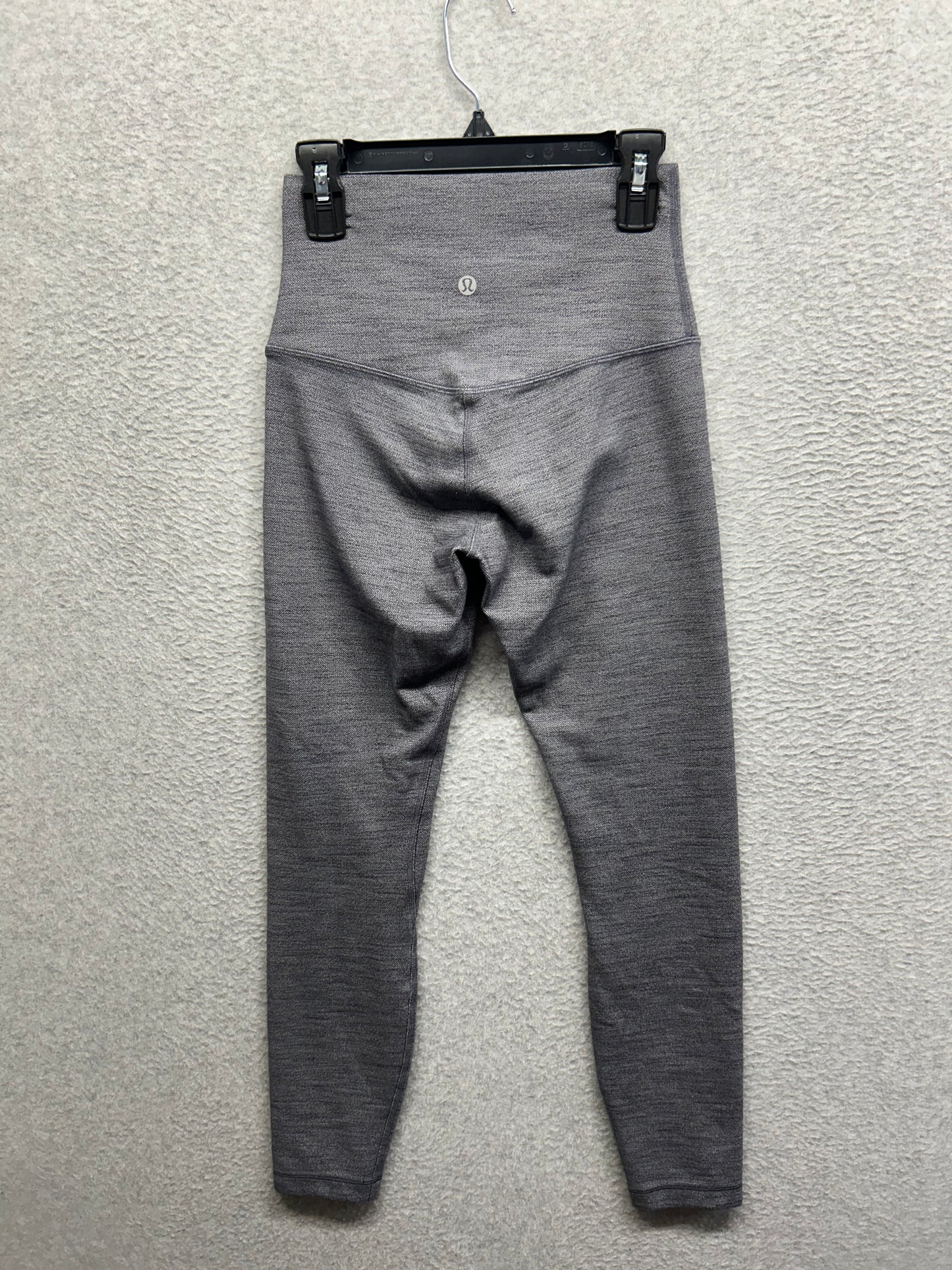 Lululemon Align Pant II 25" Size 4 Mini Heathered Herringbone Gray