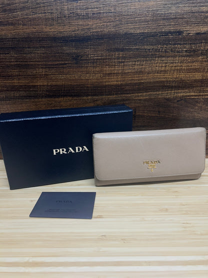Prada Saffiano Leather Long Wallet