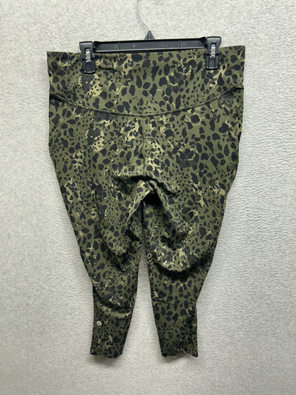 Lululemon Base Pace High-Rise Tight 28" Size 14 Intertwined Camo Medium Olive Multi