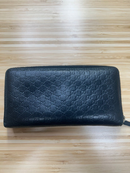 Gucci Guccissima Round Zipper Long Wallet