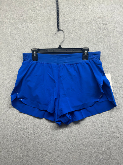 Lululemon Fast and Free High-Rise Classic-Fit Split Short 3" Size Large Galactic Cobalt
