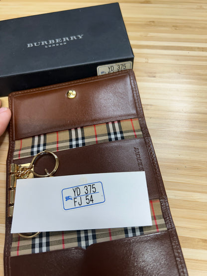 Burberry Key Case Lining Nova Check Key Case