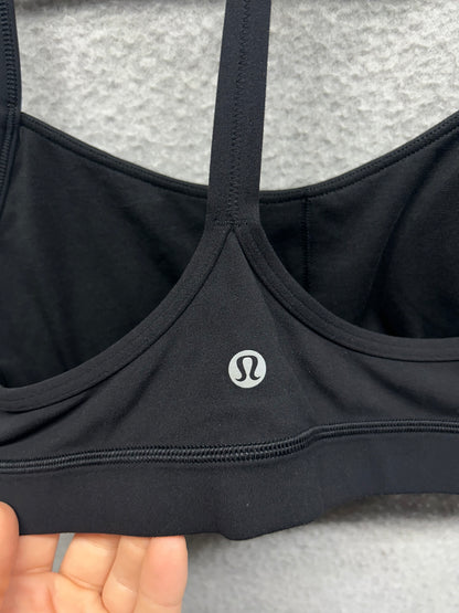 Lululemon Flow Y Bra Nulu Size 6 Black