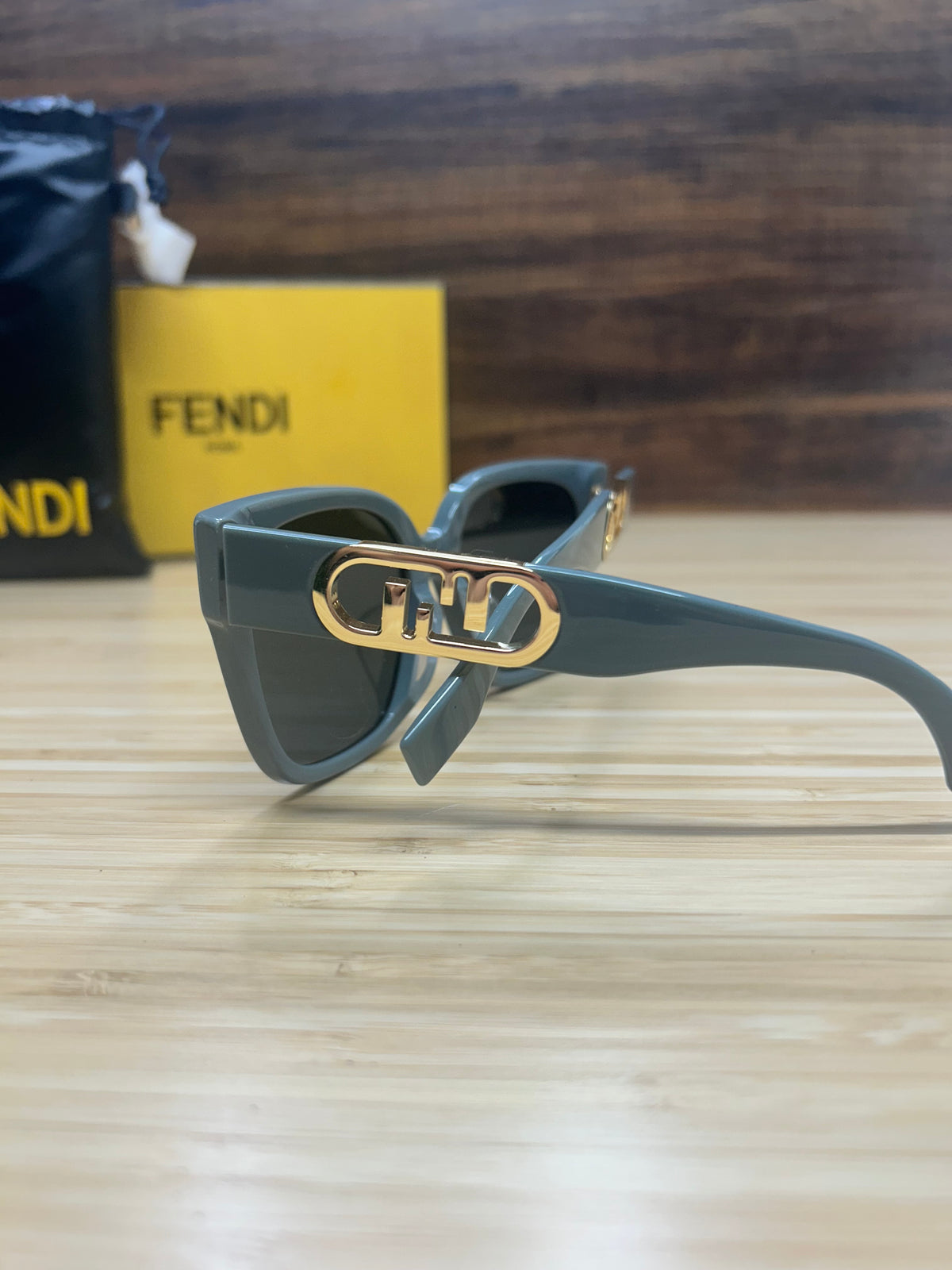 Fendi Smoke Gray Square Sunglasses FE40063F