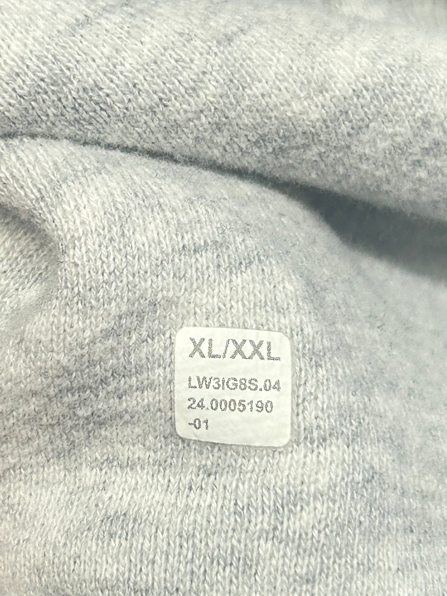 FLAWED Lululemon Scuba Oversized Funnel-Neck Half Zip Long Size XL/XXL Heathered Core Ultra Light Grey