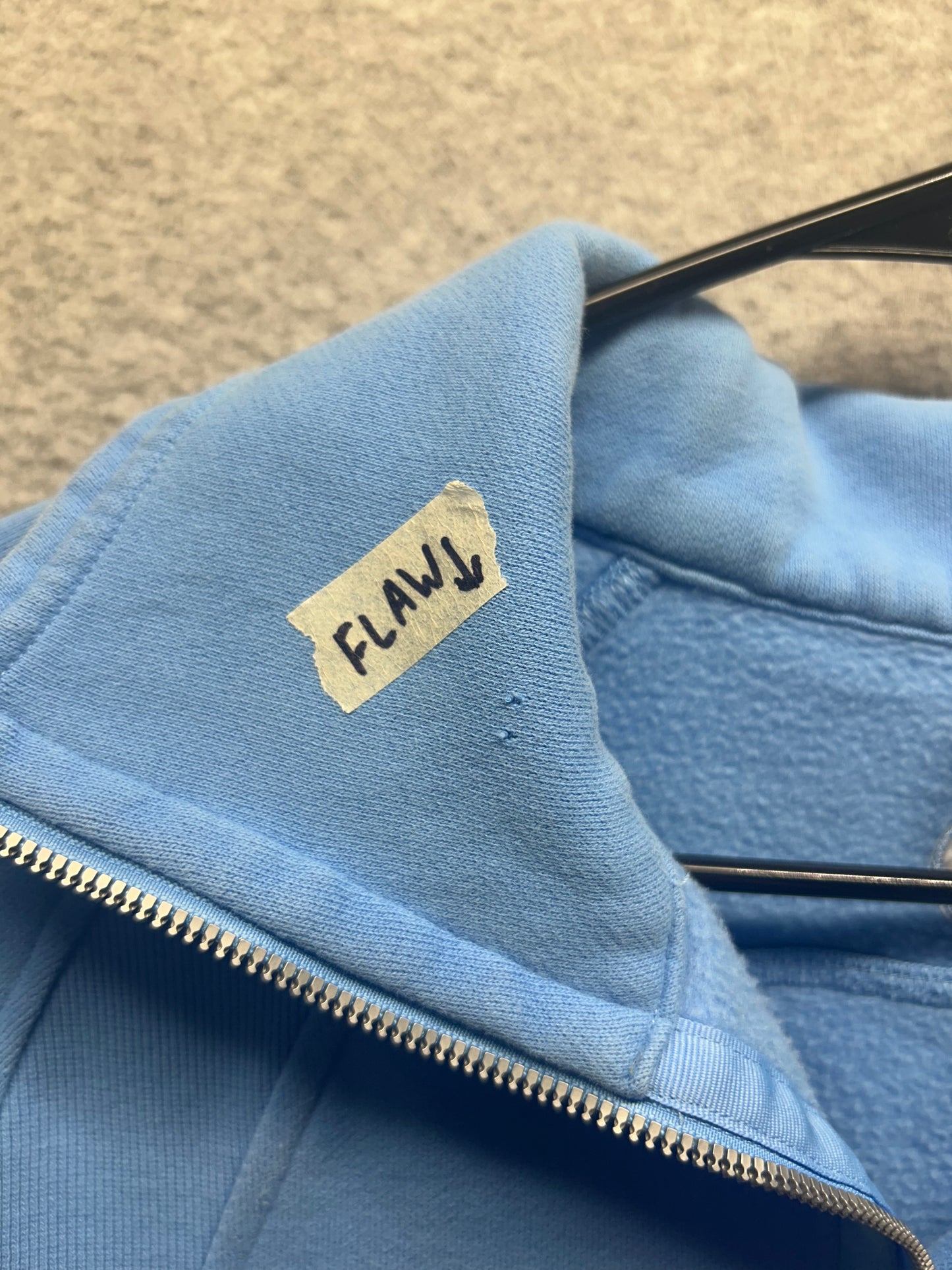 FLAWED Lululemon Scuba Oversized Funnel Neck Half-Zip Size XS/S Blue Nile