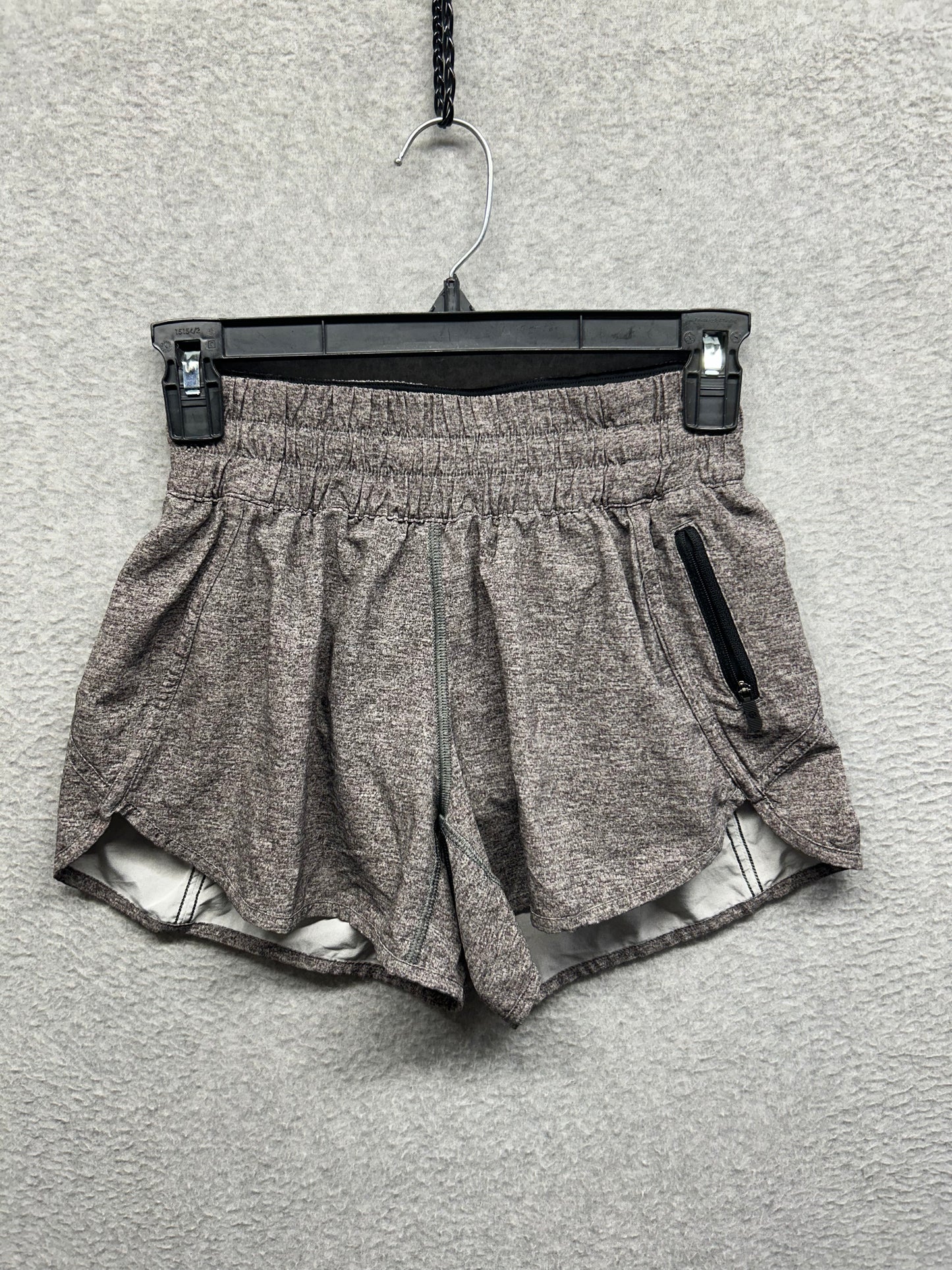 Lululemon Tracker Short V 4" Size 4 Heather Lux Multi Black