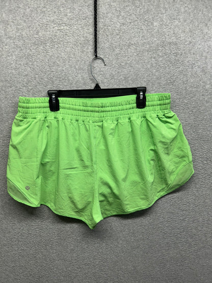 Lululemon Hotty Hot High-Rise Lined Short 2.5" Size 18 Scream Green Light