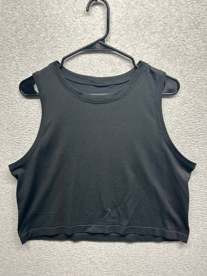 Lululemon Swiftly Breathe Crop Tank Size 10 Black