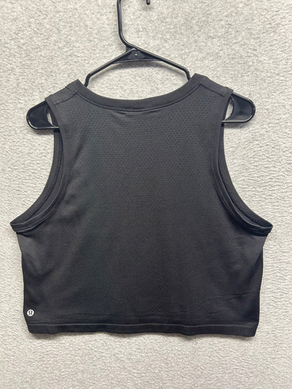 Lululemon Swiftly Breathe Crop Tank Size 10 Black