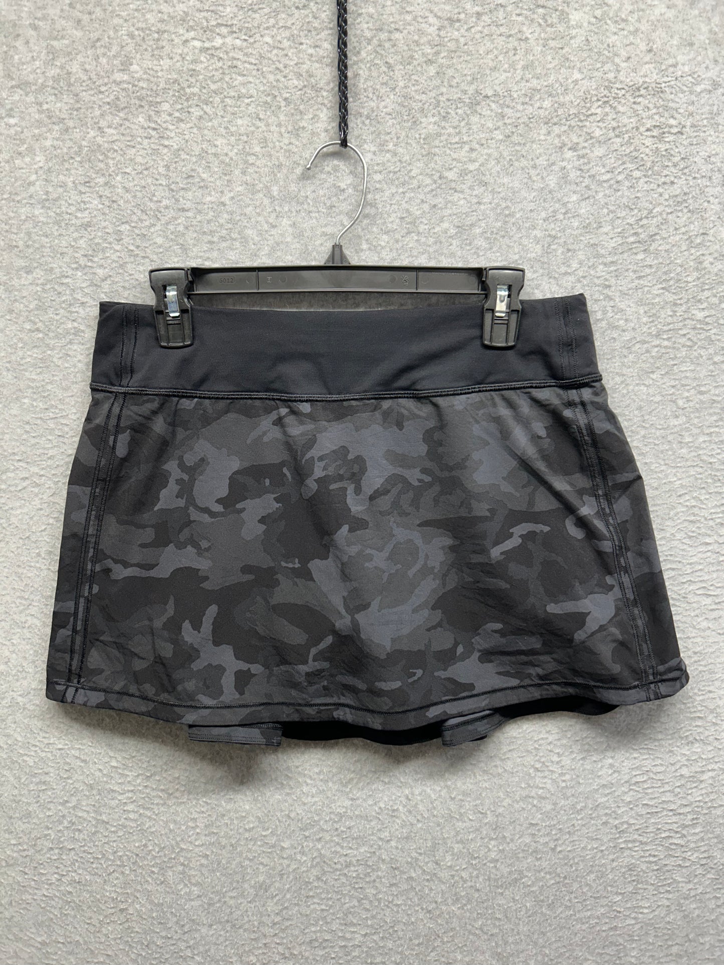 Lululemon Pace Rival Skirt Tall (No Panels) 15" Size 8 Incognito Camo Multi Black