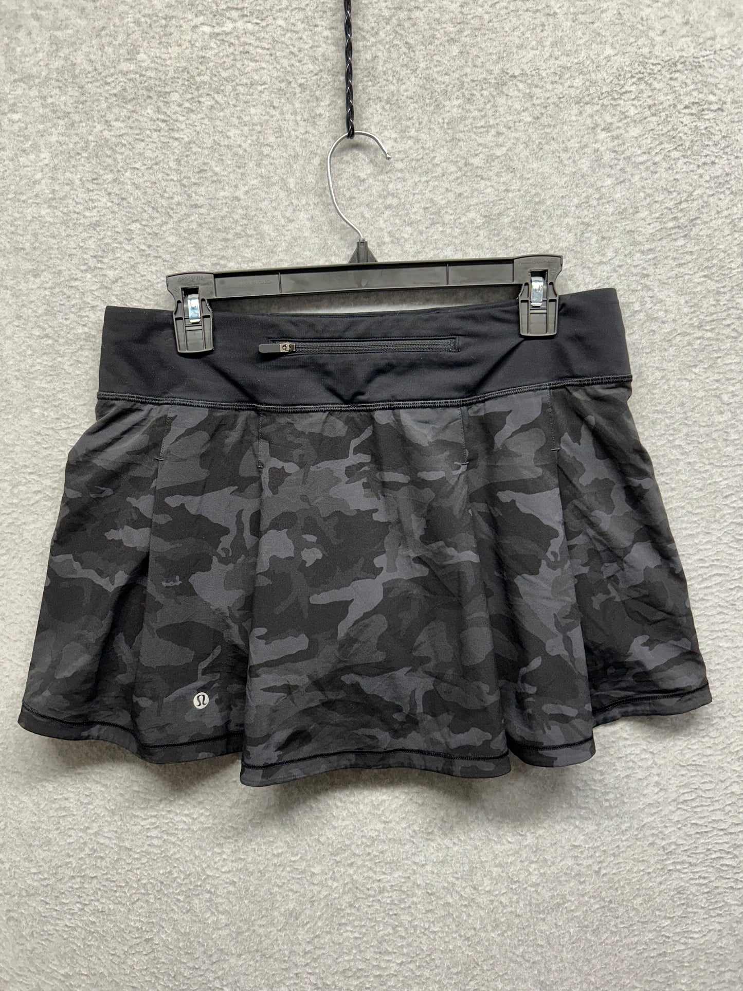 Lululemon Pace Rival Skirt Tall (No Panels) 15" Size 8 Incognito Camo Multi Black