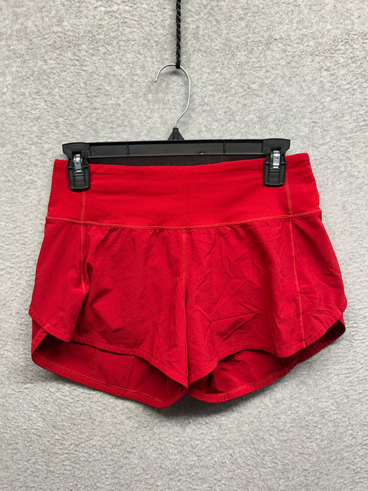 Lululemon Speed Up Short Long 4" Size 4 Dark Red